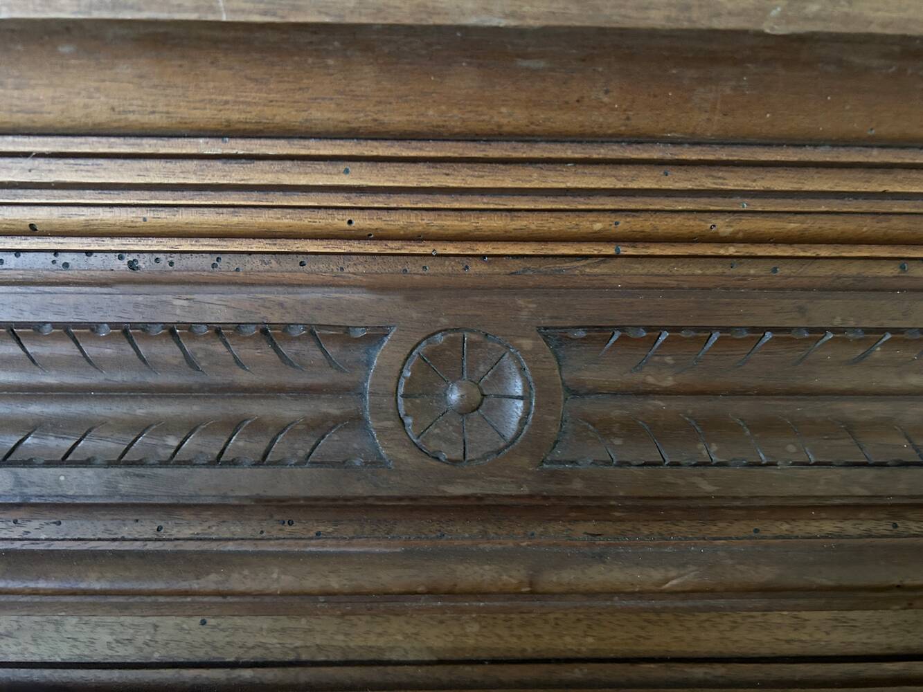 Large Trumeau mirror, wood, vintage, Henri I