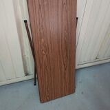 Folding table in formica brown console