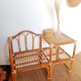 Armchair and rattan tablet