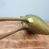 Vintage brass heron