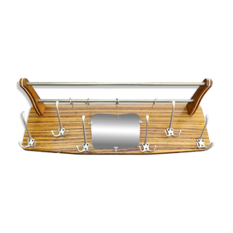 vintage coat rack with 6 hooks