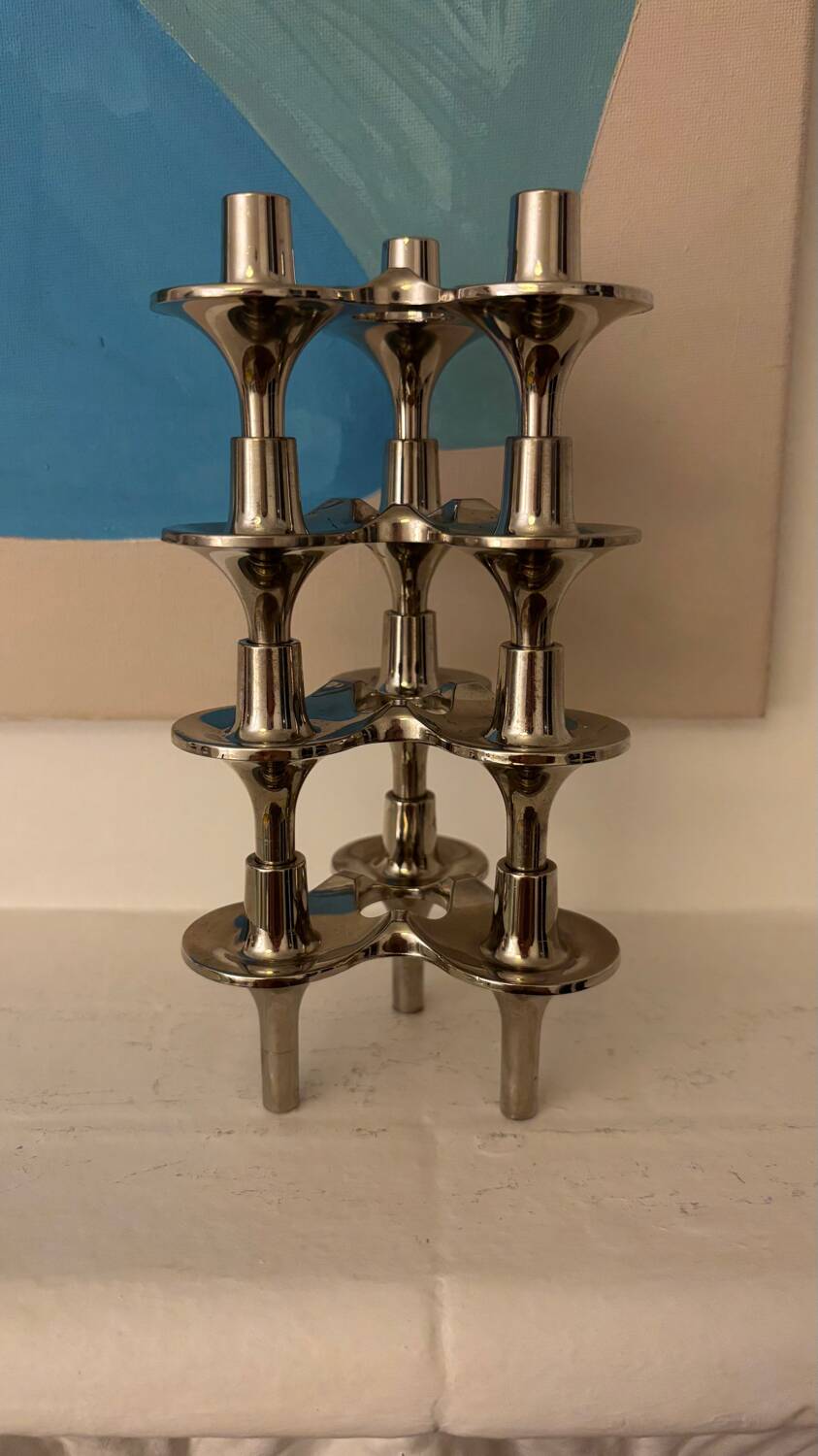 Set of 4 Orion candle holders from Nagel