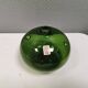Beautiful "Hulvase/flower globe" in olive green color. Denmark 1970s