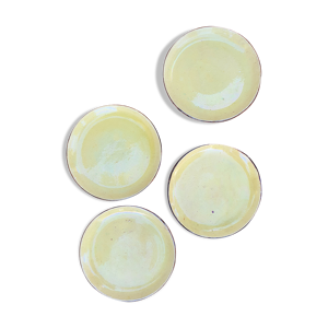 4 assiettes plates en