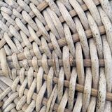 Pair of vintage wicker stools