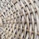 Pair of vintage wicker stools