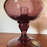 Large bubble glass tealight holder from Montauroux, 1960s