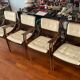 4 chaises de Jean Gillon en jacaranda da Bahia (palissandre en français)