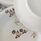 Dessert service, 10 plates and 1 pie dish, in Limoges Porcelain, white and gold