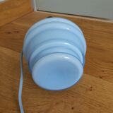 Lampe verre soufflé opaline bleu ciel