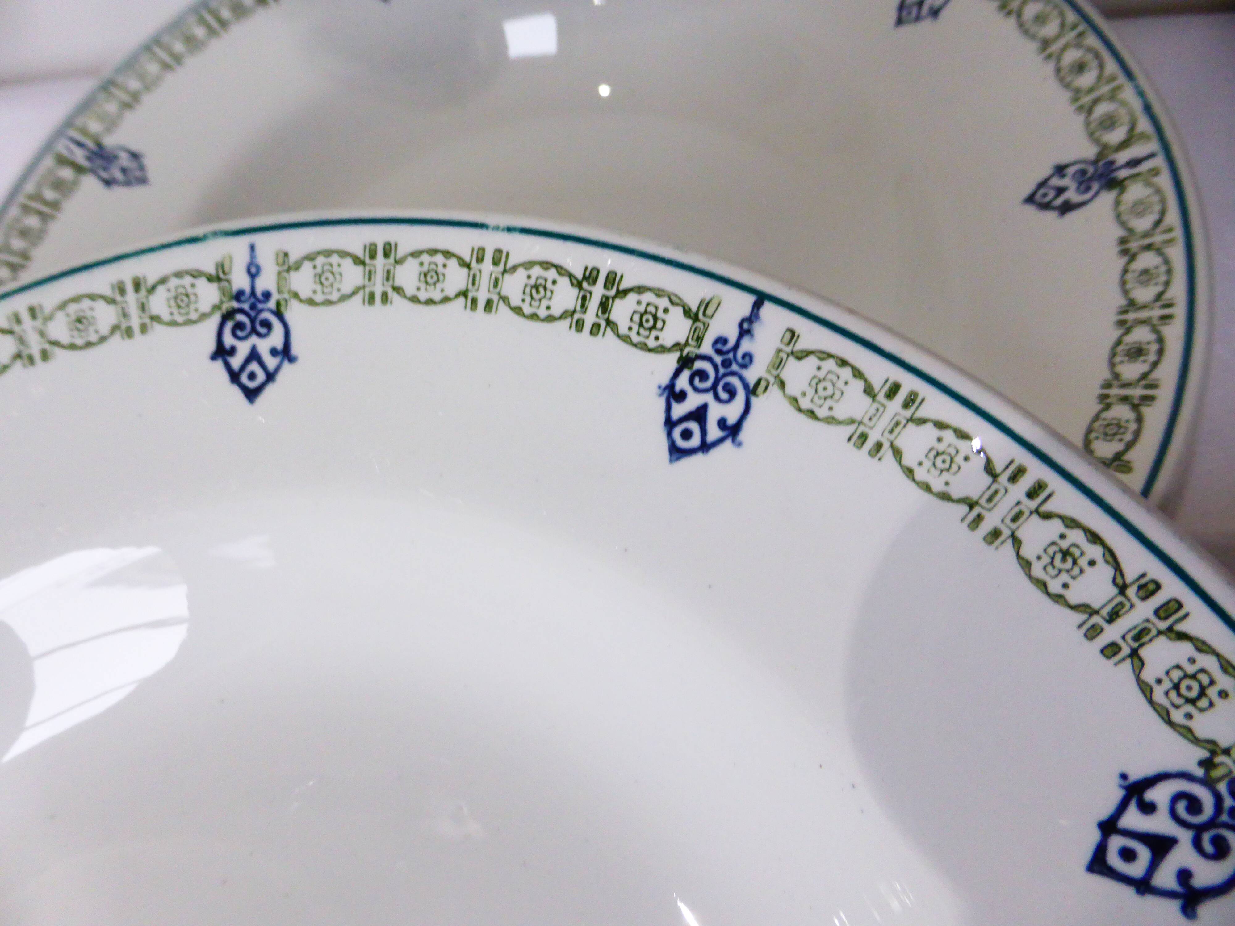 4 vintage St Amand deep plates 211257