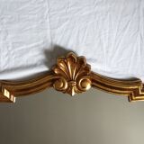 Miroir style Louis XV en bois doré, 88x61 cm