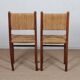 Paire de chaises rustiques en bois et corde, 1940