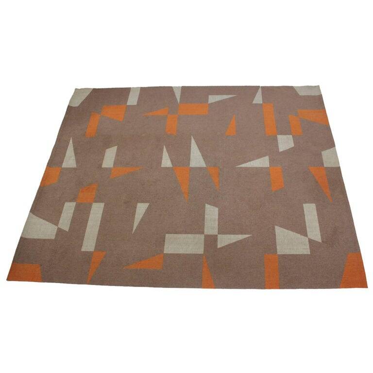 Midcentury Design Geometric Carpet or Rug, 1970s