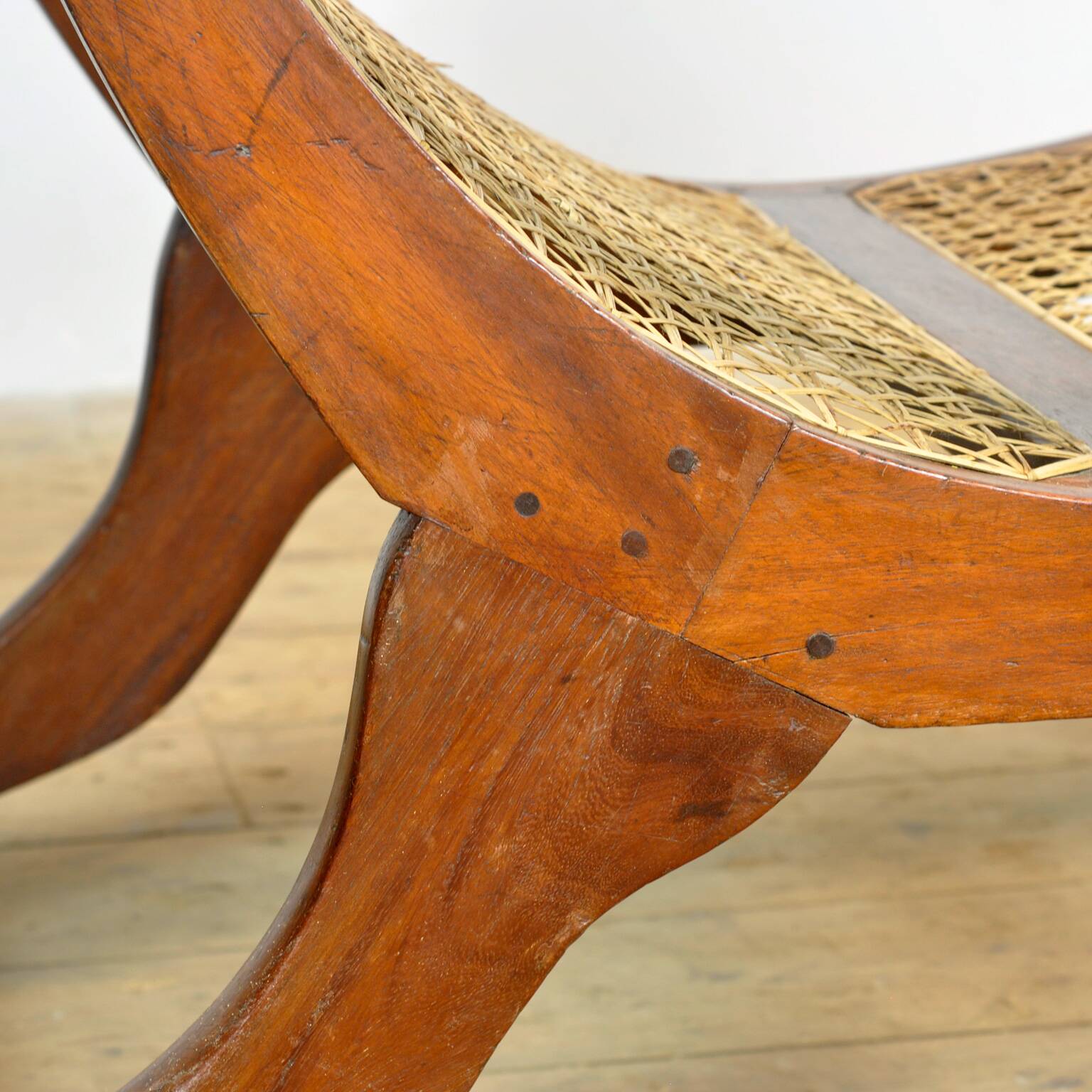 Chaise de plantation indonésienne coloniale hollandaise, vers 1920