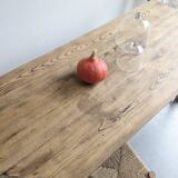 Solid oak farmhouse table