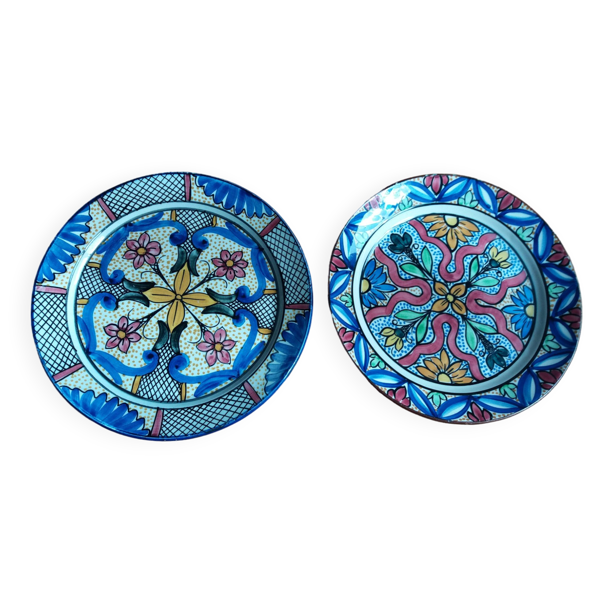 Hand painted decorative wall plates Spain