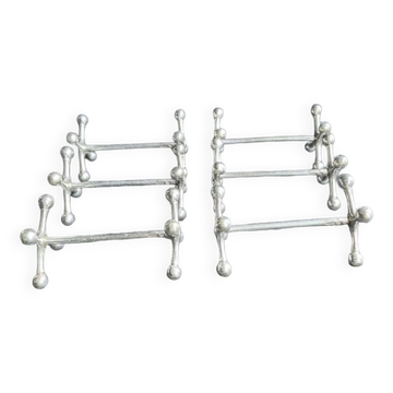 6 Christofle knife holders Atonium model