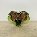 Mid century Murano glass bowl , 1970s