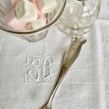 Silver metal sugar tongs