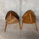 Set of 2 vintage 1960s tripod mediator coffee tables by Steiner.