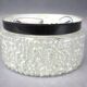 Mid-century recessed ceiling light with bubbled glass, Czechoslovakia, 1960s.