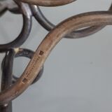 Vinegar oiler glass bottles support silver metal