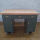 Bureau en métal avec plateau en hévéa