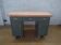 Bureau en métal avec plateau en hévéa