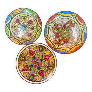 3 assiettes Pascual Zorrilla Majolique