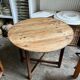 Folding side table in wood ⌀ 81 cm