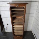 Classeur à rideau ancien en chêne