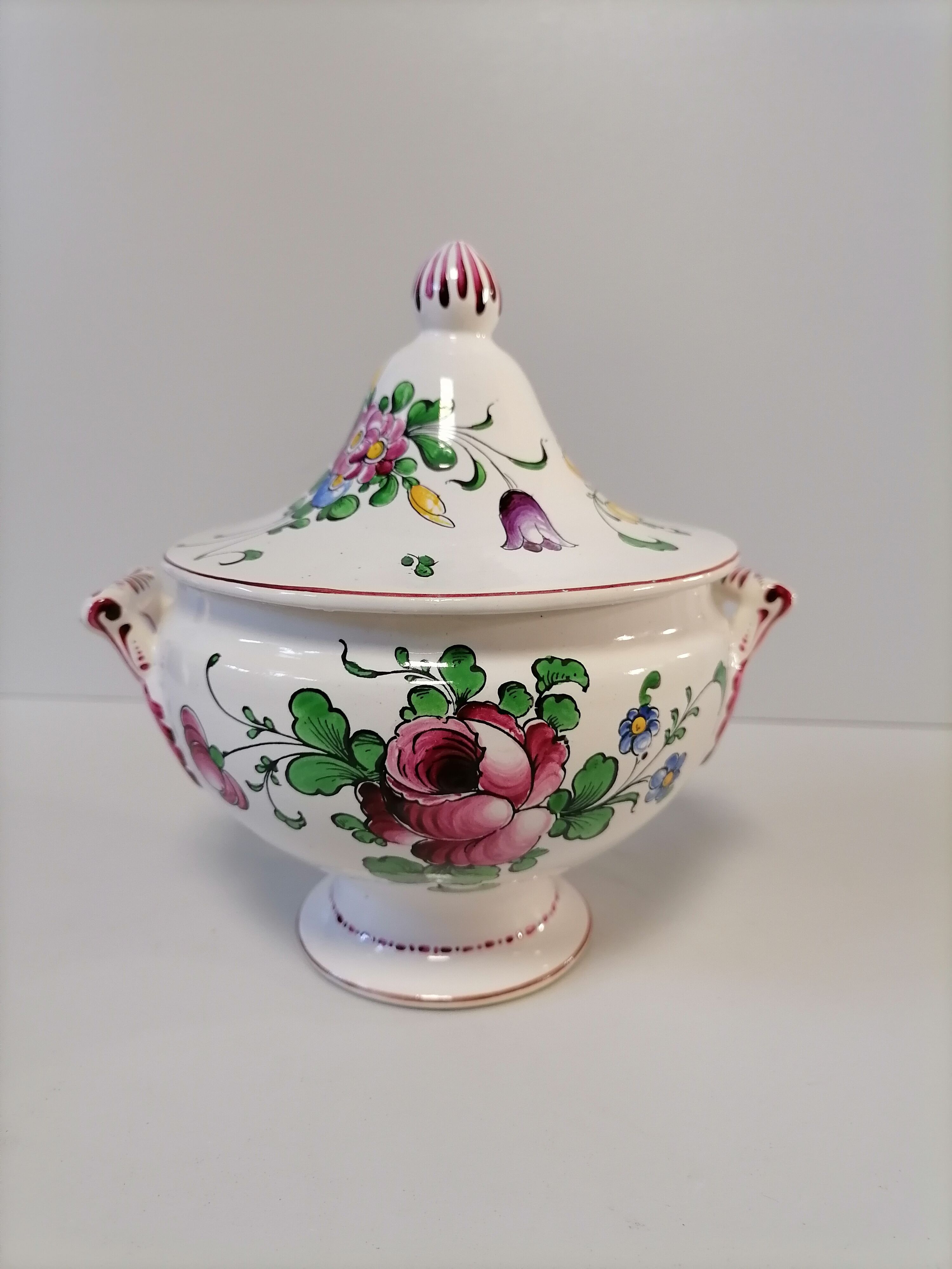 Strasbourg earthenware soup bowl