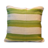 Coussin crème vert