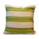 Coussin crème vert