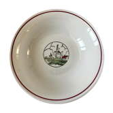 Hollow dish Saint-Amand Céranord pattern mills 60s
