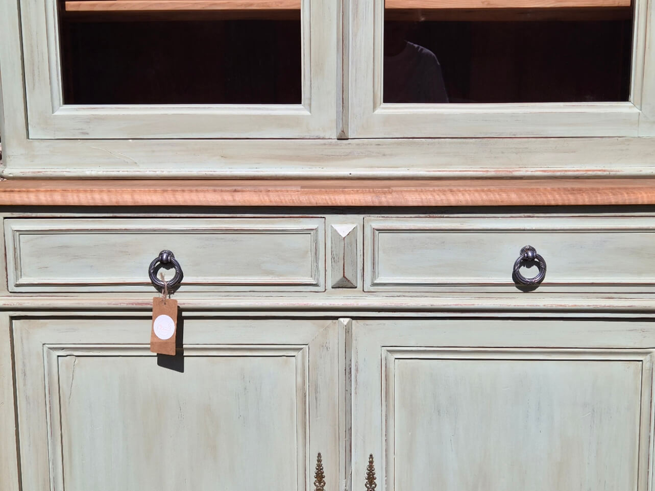 Display cabinet / two-body glass buffet, renovated | Basile