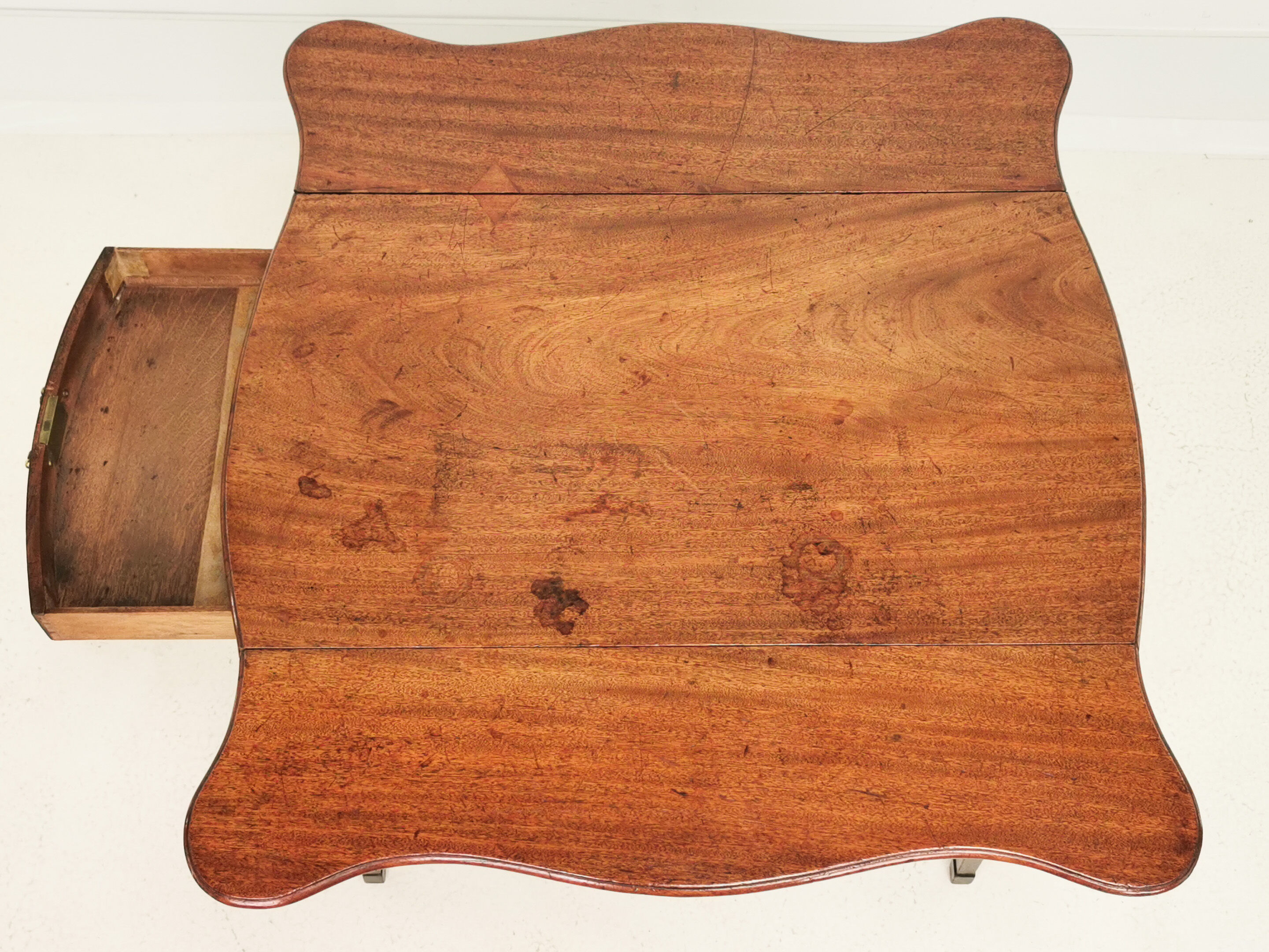 Antique Mahogany Royal Crown Stamped Pembroke Table