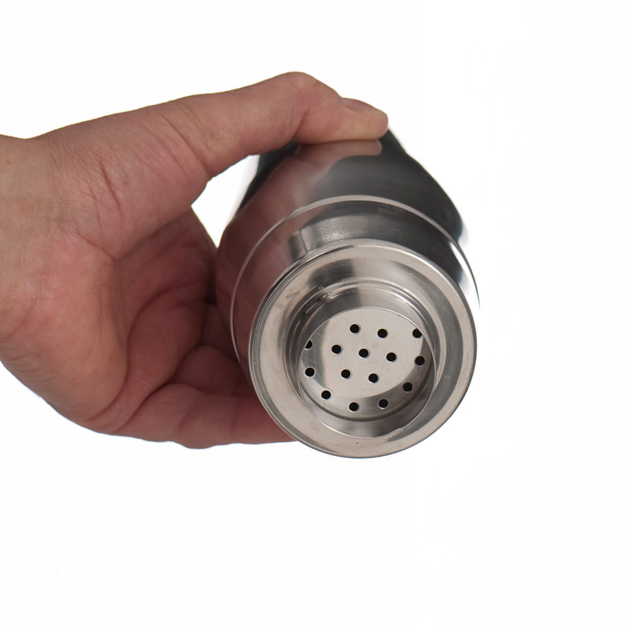 Shaker design and its stainless steel dosing dispenser Alessi 1970