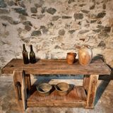Antique oak workbench, circa 1900