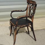 Salon Baumann, 1910, banquette, fauteuil et chaise bistrot