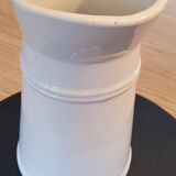 Cream glazed ceramic pitcher