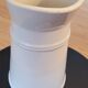 Cream glazed ceramic pitcher