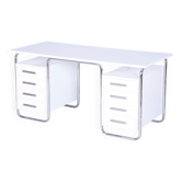 Bauhaus Writing Desk in Chrome-Plated Steel by Marcel Breuer, Czech, 1930s