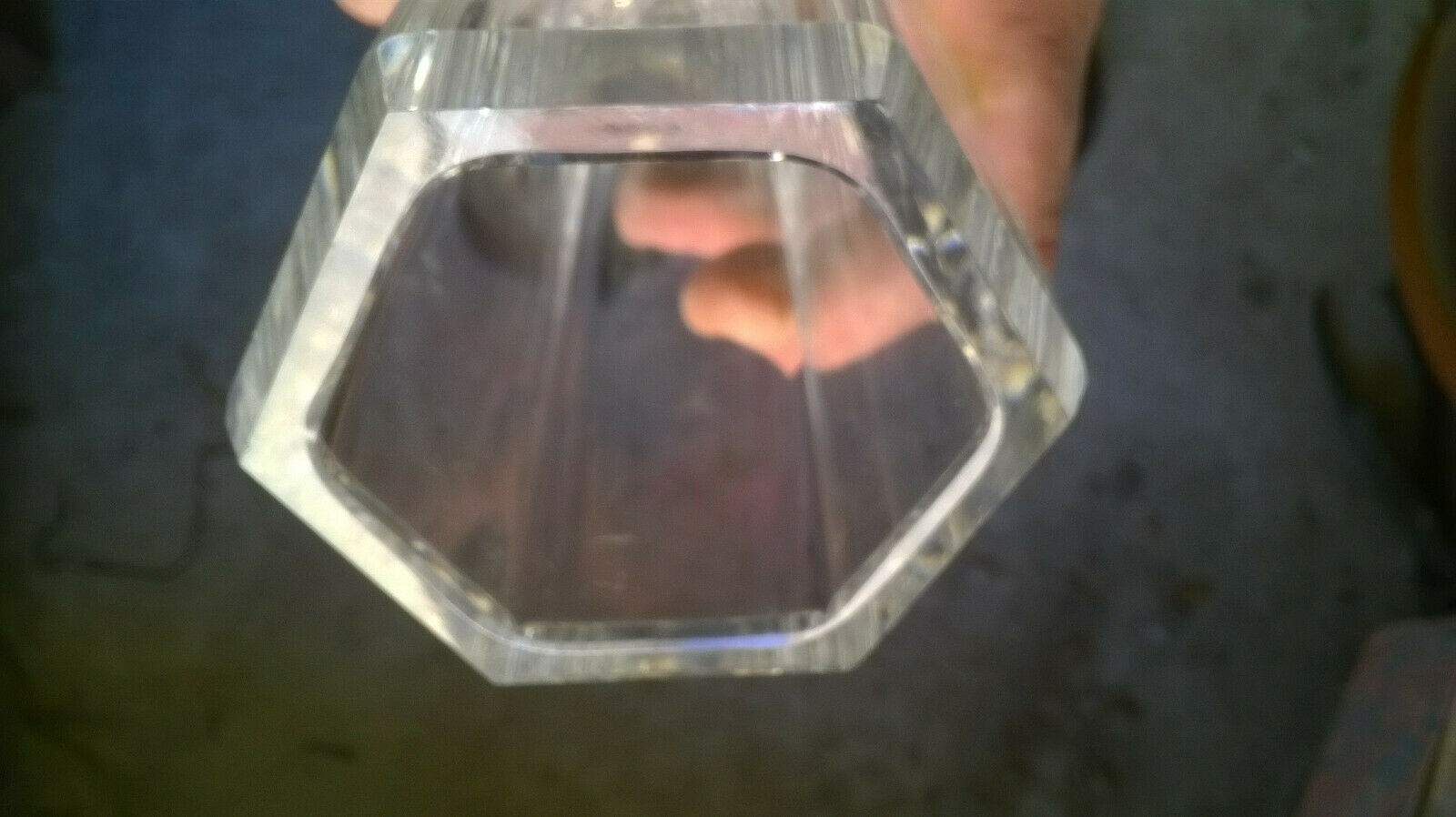 Crystal vase signed Kosta Boda