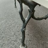 Garden bench old cast iron feet