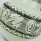 Vase Carstens keramik model 698-23 abstract decor in white and shades of brown