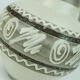 Vase Carstens keramik model 698-23 abstract decor in white and shades of brown