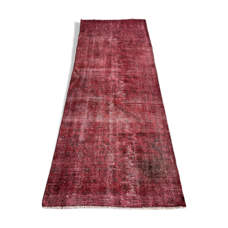 Tapis coureur étroit turc en détresse 270 x 100 cm