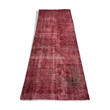 Tapis coureur étroit turc en détresse 270 x 100 cm